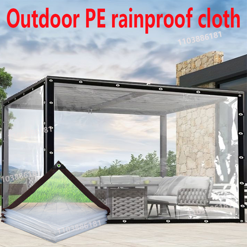 Outdoor Camping Dog Fence - Şeffaf Dış Mekan Branda 0.18mm PE