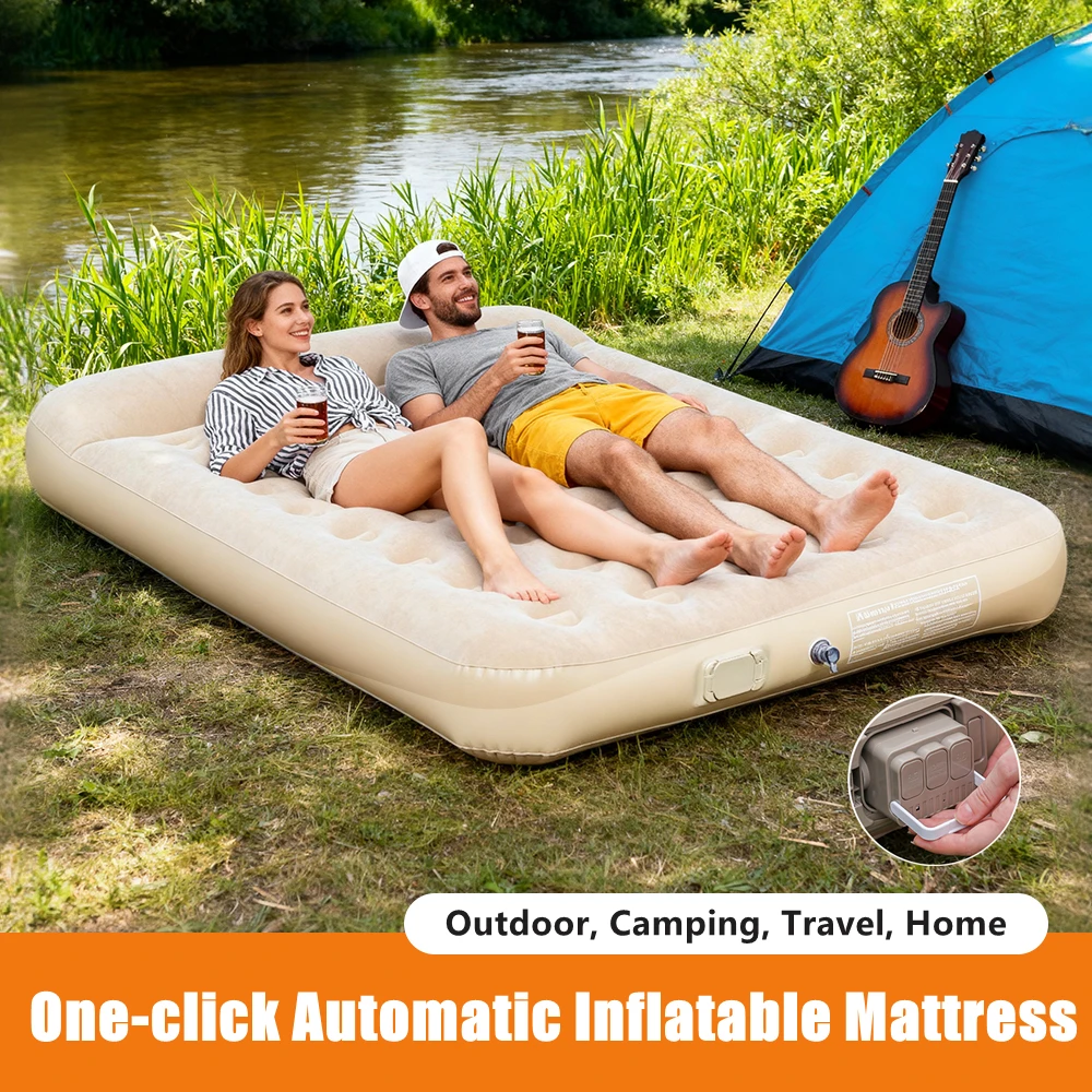 Camping Outdoor Or Indoor - Yeni Hava Yatağı Dahili Pompa Kendinden