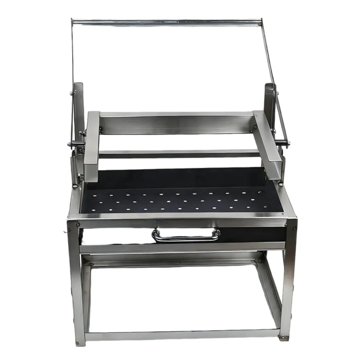 Outdoor Camping Grill - Dayanıklı Otomatik Dönen Barbekü Izgarası, Yükseltilmiş