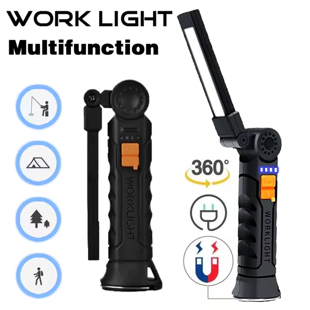 Outdoor Camping Decor - Taşınabilir COB LED El Feneri USB