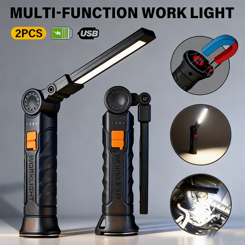 Outdoor Camping Decor - Taşınabilir COB LED El Feneri USB