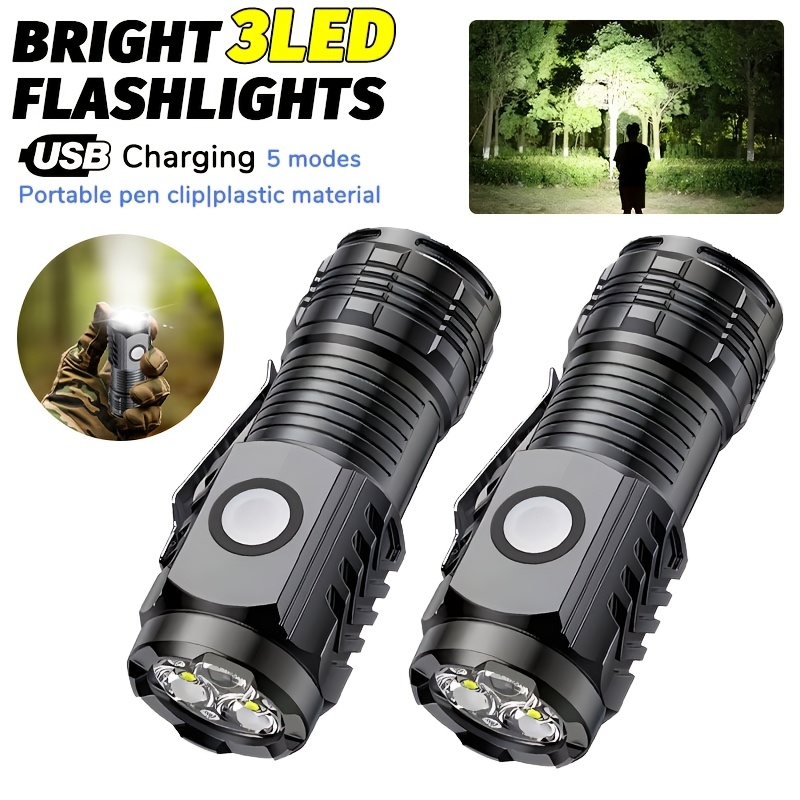 Outdoor Camping Decor - Taşınabilir Mini LED El Feneri Güçlü