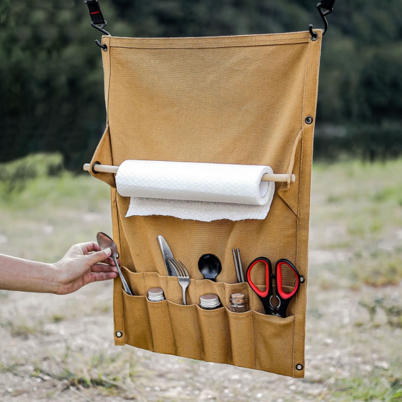 Outdoor Camping Wallpaper - Açık tuval gereçler organizatör duvara monte