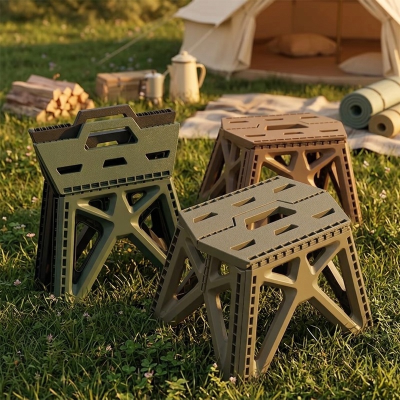 Outdoor Camping High Chair - Taşınabilir Katlanır Sandalye Yüksek Yük Taşıma
