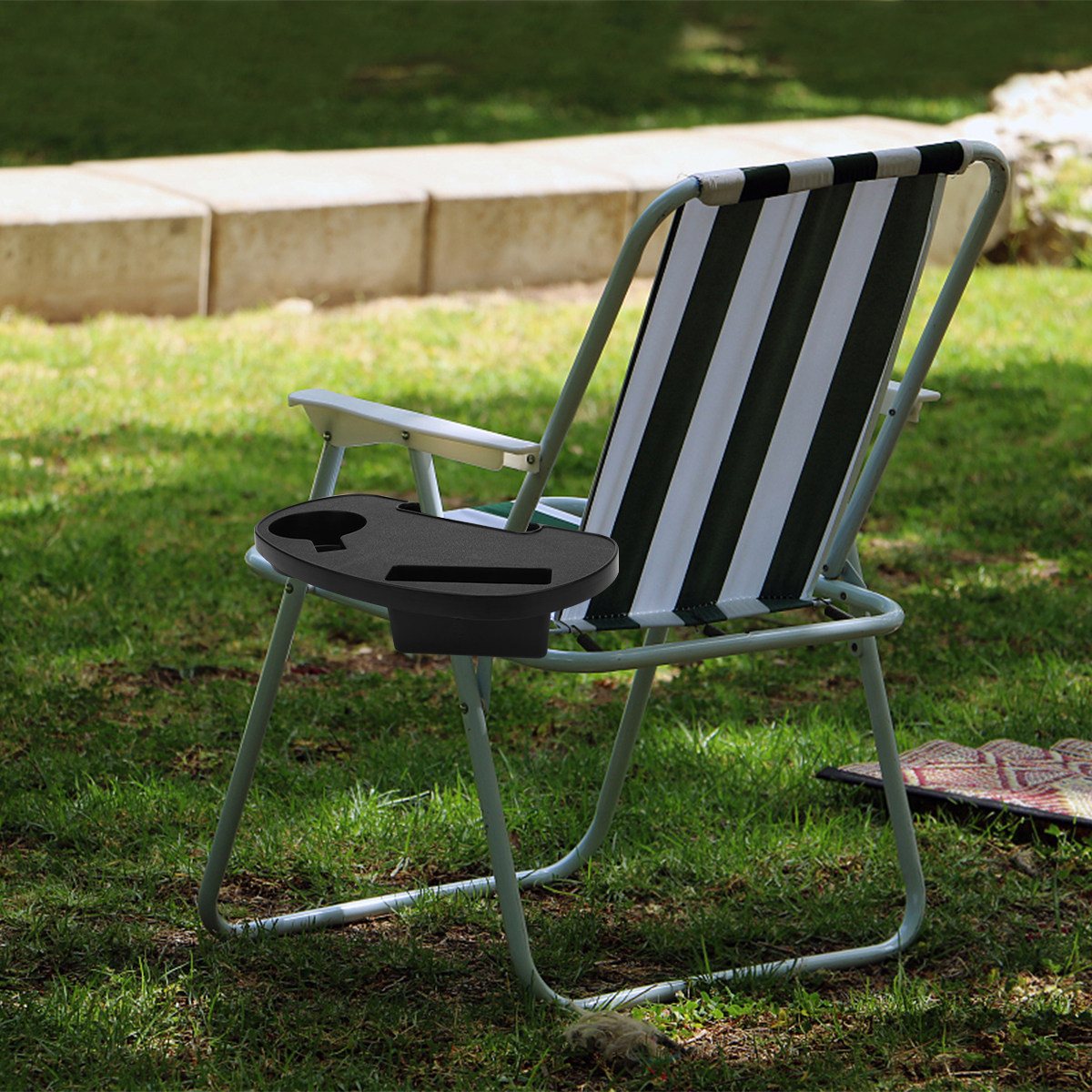 Outdoor Camping Lounge Chairs - Çok Fonksiyonlu Sandalye İçecek Tepsisi, Birinci