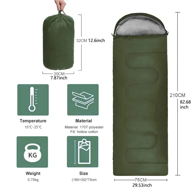 Outdoor Camping In Winter - Kamp Uyku Tulumu Hafif 4 Mevsim