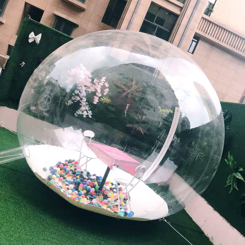 Outdoor Camping Exhibition - Şişme kabarcık iglo çadır şeffaf 360