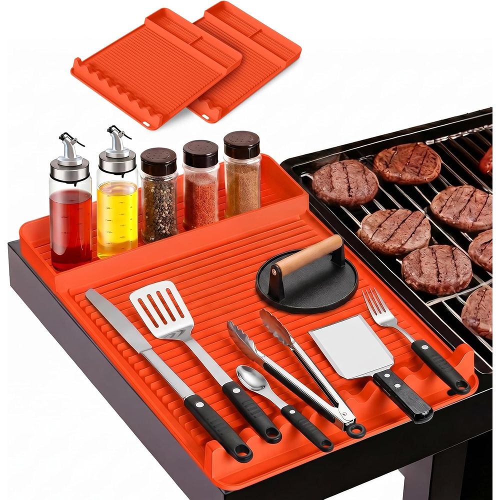 Outdoor Camping Grill - Isıya Dayanıklı Silikon Izgara Matı -