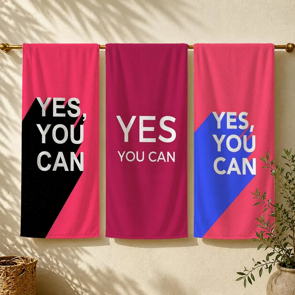 Outdoor Camping Quotes - Y-Yes You Can Towel Towel plaj