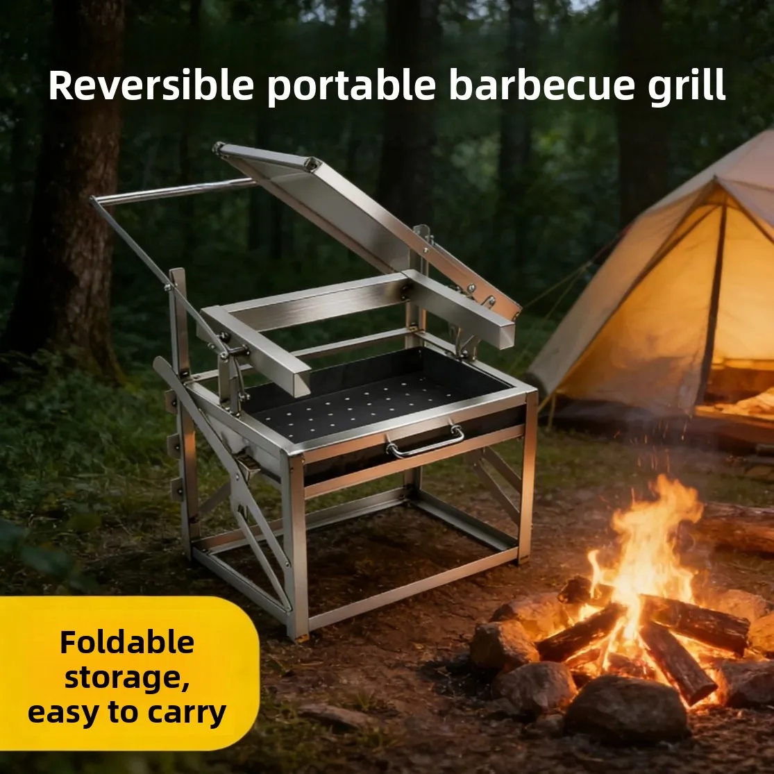 Dayanıklı Otomatik Dönen Barbe - Outdoor Camping Grill incelemesi ve fiyatı