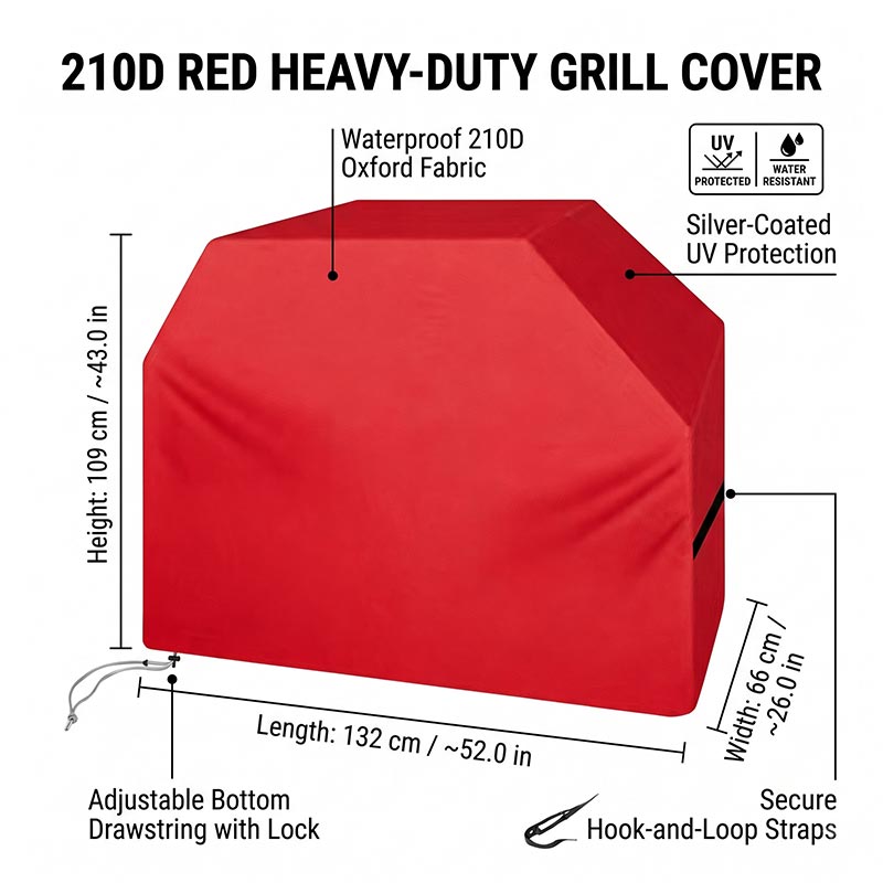 210D BBQ Örtüsü Toz Geçirmez S - Outdoor Camping Grill incelemesi ve fiyatı