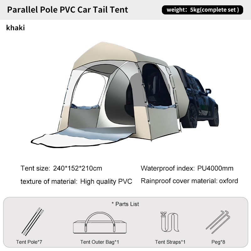 3 Kişilik Her Mevsim Kamp Şeff - Outdoor Camping Van Tent incelemesi ve fiyatı