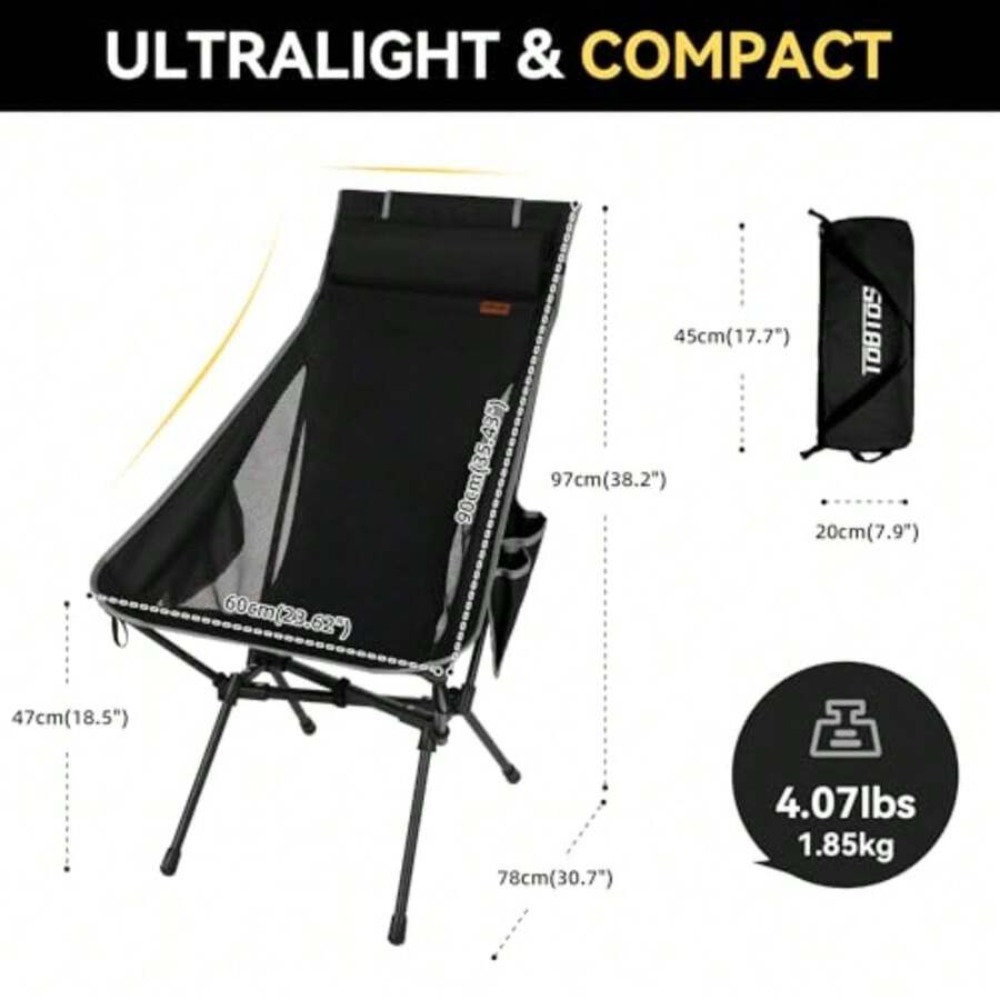 Yüksek Sırt ve Baş Desteğine S - Outdoor Camping High Chair incelemesi ve fiyatı