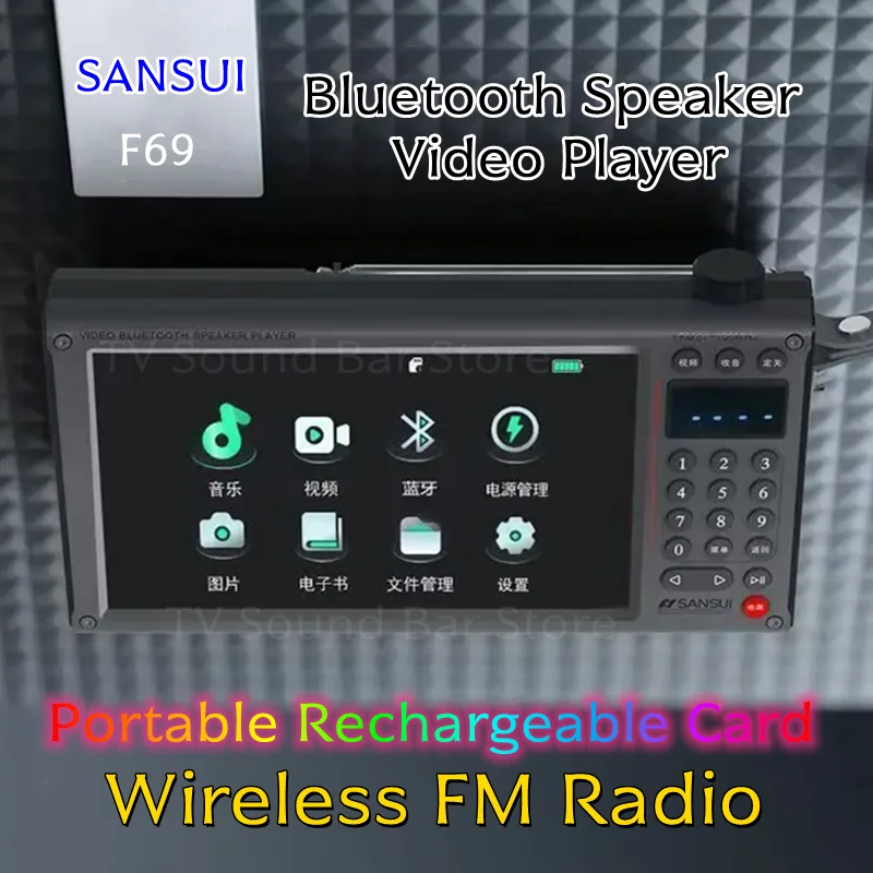 HIFI Stereo Bluetooth Hoparlör - Outdoor Camping Videos incelemesi ve fiyatı