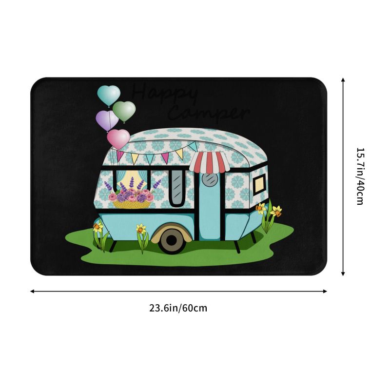 Özel mutlu Camper kamp paspas  - Outdoor Camping Quotes incelemesi ve fiyatı
